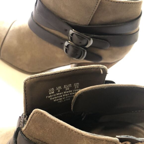 Carlos Santana Helene Women’s 6 M Brown Double Buckle Chunky Heel Boot - Picture 5 of 8